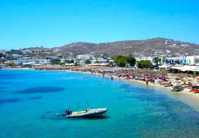 Magical Ornos! Beach House!Beach 1' Walk-Mykonos Town 2Km 외부 사진