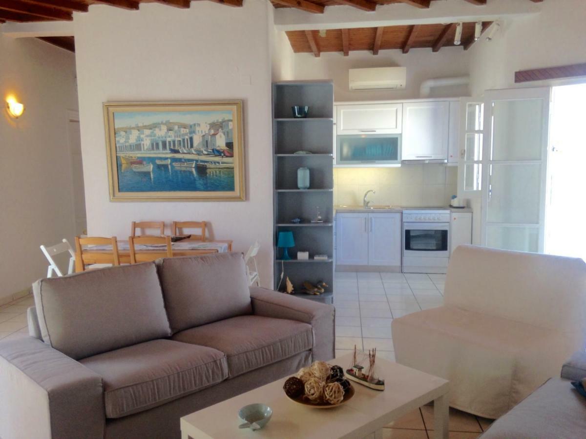 Magical Ornos! Beach House!Beach 1' Walk-Mykonos Town 2Km 외부 사진