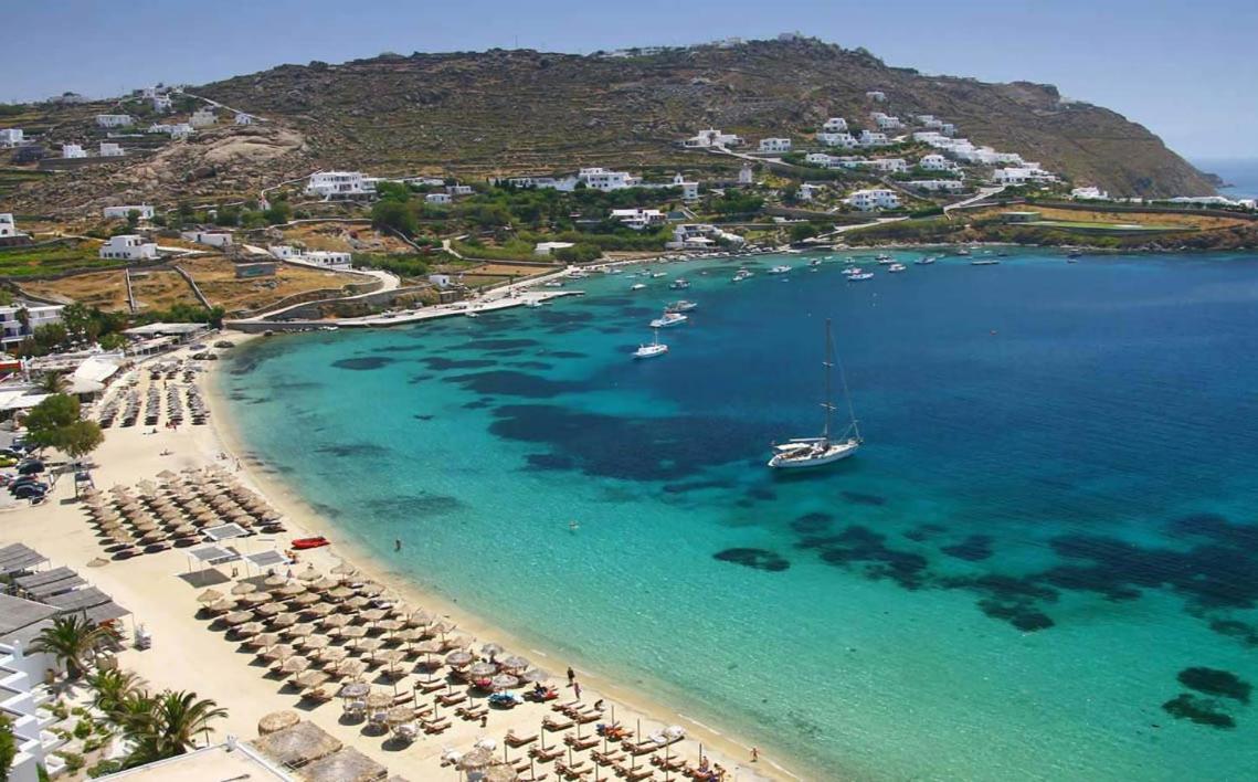 Magical Ornos! Beach House!Beach 1' Walk-Mykonos Town 2Km 외부 사진